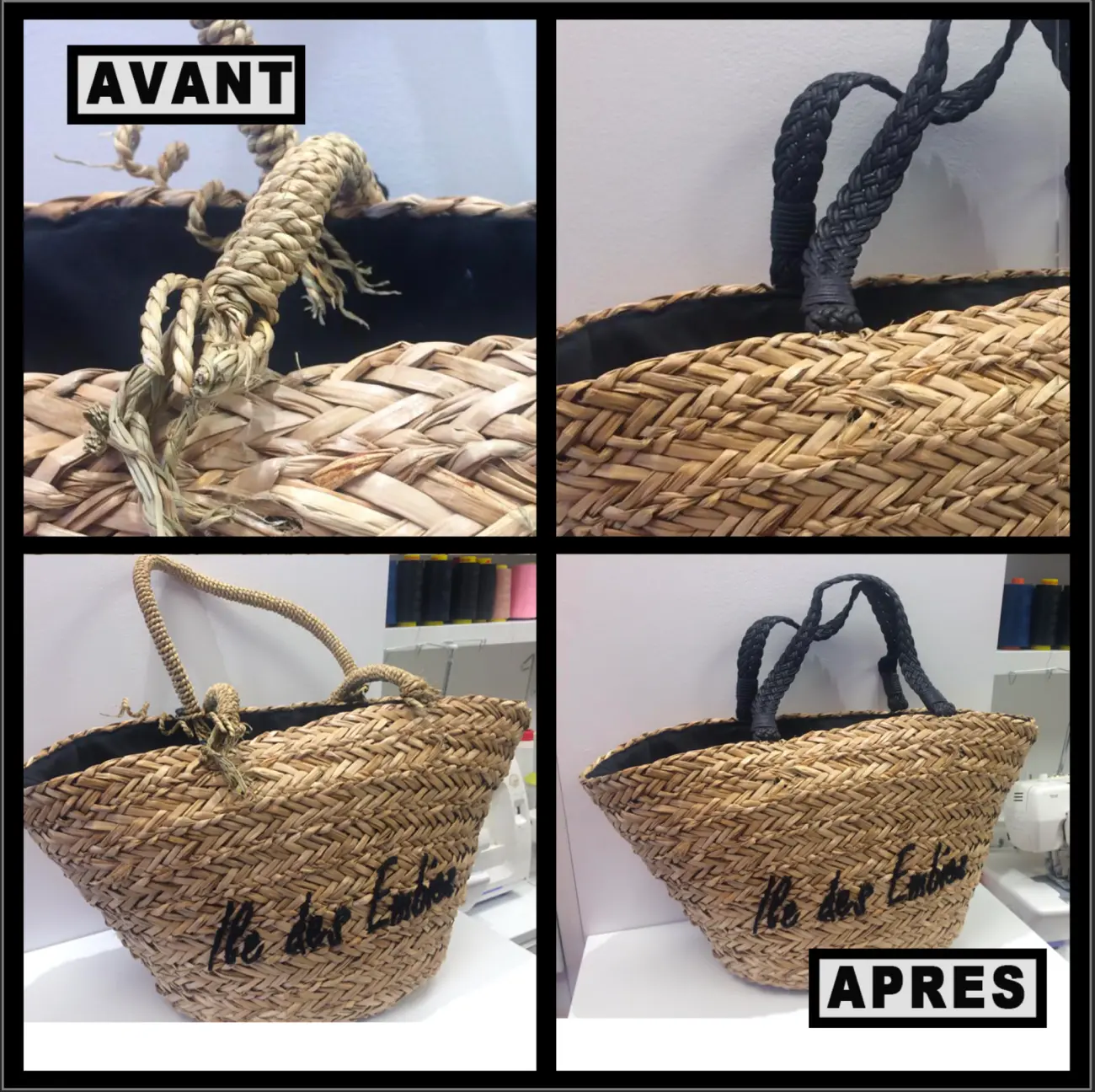 transformation sac avant/après